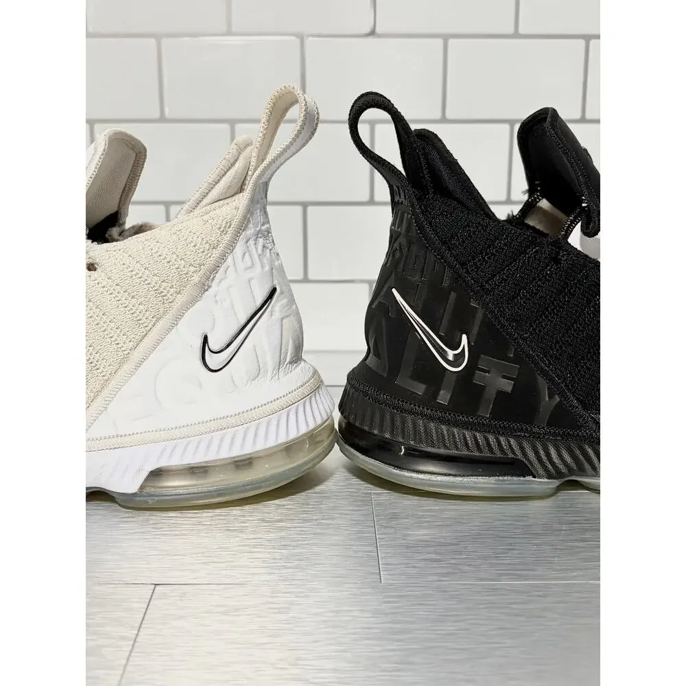 Nike LeBron 16 GS Equality 2019 Black White Shoes AQ2465-100 Youth Edition Y7